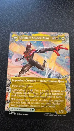 Miles Morales M 0211 Borderless Marvel's Spider-Man Magic the Gathering MTG NM - Image 2