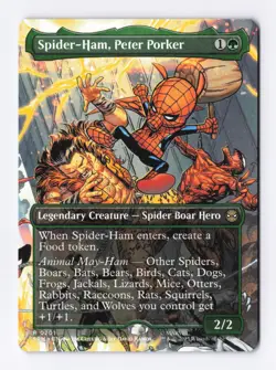 Spider-Ham, Peter Porker (Borderless) 0201 (R) MTG Marvel's Spider-Man (SPM) - Image 1