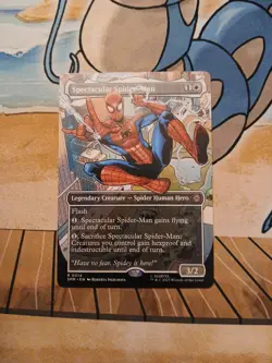 Spectacular Spider-man Non Foil Rare Borderless MTG Marvel Spiderman - Image 1