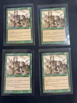 MtG X4 Skyshroud Troopers Stronghold Magic the Gathering (Elf) - Image 1