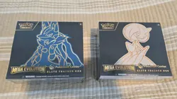 Pokemon Center Mega Evolution Gardevoir & Lucario ETB Elite Trainer Box Set Of 2 - Image 1