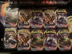 Pokemon TCG Sword and Shield Base Set Booster Pack Lot Of 10 Packs New - Image 1