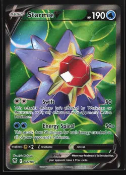 Pokemon Starmie V 166/189 Astral Radiance Ultra Rare Full Art Holo NM - Image 1