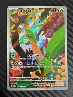 Pokemon TCG Paldea Evolved Tropius Illustration Rare Holo 195/193 VLP - Image 1