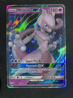Mewtwo GX 31/68 - Pokemon TCG Hidden Fates (2019) - Holo Ultra Rare LP - Image 1