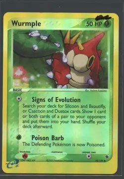Wurmple Reverse Holo | EX Ruby & Sapphire 78/109 | Pokemon Karte EN EXC 2003 - Image 1
