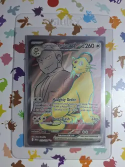 Team Rocket's Persian EX 219/182 Destined Rivals Full Art Pokemon TCG - Image 1