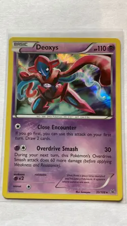 Deoxys | 33/108 | Holo | XY Roaring Skies | Pokemon TCG | 2015 | - Image 1