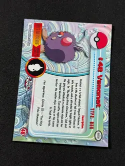 Pokemon Venonat #48 Topps Chrome Base Holo Copy 2 NM - Image 3