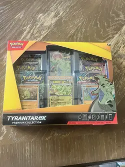 Pokemon TCG Tyranitar EX Premium Collection Promo Collection Box 6 Booster Packs - Image 1