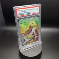 2017 Pokemon Sun & Moon Crimson Invasion 110 Lusamine Full ART PSA 9 Mint - Image 2
