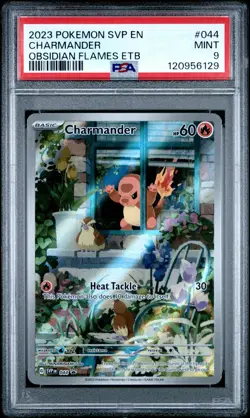 2023 POKEMON SVP EN-SV BLACK STAR PROMO #044 CHARMANDER PSA 9 - Image 1