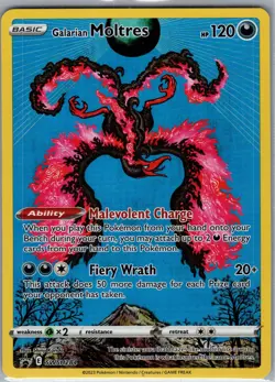 Galarian Moltres SWSH284 - Pokemon SWSH Black Star Promos - Full Art Promo (NM) - Image 1
