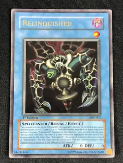 YUGIOH RELINQUISHED SDP-001 1ST ULTRA (LP) - Image 1