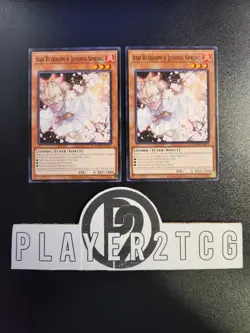 Yugioh | 2x Ash Blossom & Joyous Spring Unlimited Misprint Common SDWD-EN017 - Image 1
