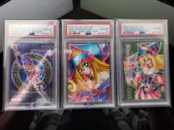 Psa 10 Yu-Gi-Oh! Dark Magician GIrl DDM Promo Full Set Of 3 Secret Rare - Image 1