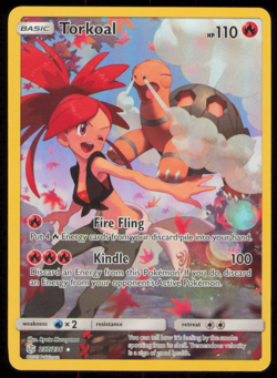 Torkoal & Flannery 237/236 Cosmic Eclipse NM Trainer Secret Rare Pokemon Card - Image 1