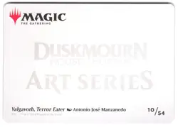 Valgavoth, Terror Eater Art Card #10 Art Series: Duskmourn: House of Horror NM - Image 2