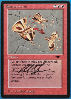 Shatterstorm Antiquities NM Red Rare SIGNED MAGIC MTG CARD (ID# 505017) ABUGames - Image 1