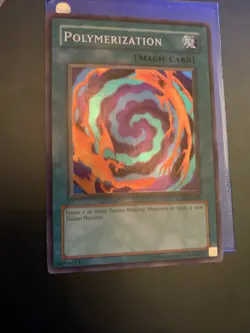Yu-Gi-Oh! Polymerization LOB-059 Super Rare Unlimited Holo Card LP - Image 1