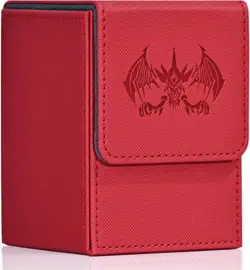 Card Deck Box Fits MTG Yu-Gi-Oh! TCG, Card Storage Box with Dividers Holds 100+ - Image 1