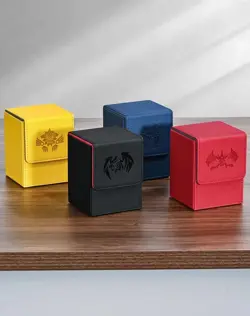 Card Deck Box Fits MTG Yu-Gi-Oh! TCG, Card Storage Box with Dividers Holds 100+ - Image 3