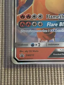 POKEMON 2019 HIDDEN FATES SM211 CHARIZARD GX JUMBO PROMO CARD - Image 3