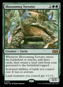 Blossoming Tortoise - Foil WoE NM MTG - Image 1