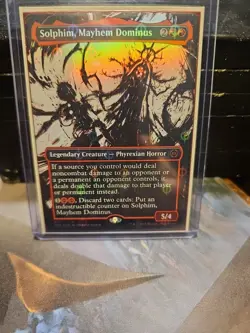 Solphim, Mayhem Dominus (Showcase) (Step-and-Compleat Foil) -Foil Near Mint MTG - Image 1