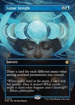 Lunar Insight x1 1x Borderless Foundations NM MTG - Image 1