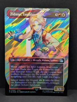 Zidane, Tantalus Thief SURGE FOIL Final Fantasy 9 FFIX MTG Magic GERMAN NM - Image 1