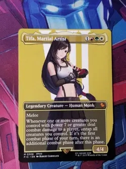 Tifa, Martial Artist (Final Fantasy) NM non-foil borderless MTG #206 - Image 1