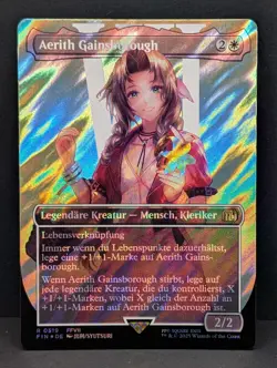 Aerith Gainsborough SURGE FOIL FFVII Final Fantasy 7 MTG Magic GERMAN NM - Image 1