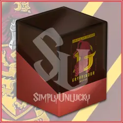ULTIMATEGUARD: HARRY POTTER GRYFFINDOR BOULDER DECK BOX FOR POKEMON MTG YUGIOH - Image 1