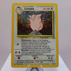 Pokemon TCG - Clefable 1/64 Jungle Holo Rare WOTC 1999 - MP - Image 2
