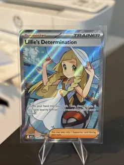 Lillie's Determination 169/132 Secret Rare Pokemon Mega Evolution NM Gradeable - Image 1