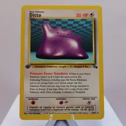 Pokemon TCG - Ditto 18/62 Fossil Rare 1st Edition WOTC 1999 - EXC/NM - Image 2