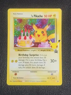 Pokemon Celebrations Birthday Pikachu Classic Collection #24 NM - Image 1