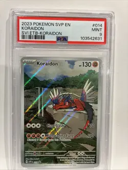 2023 POKEMON SVP EN-SV BLACK STAR PROMO #014 KORAIDON PSA 9 - Image 1