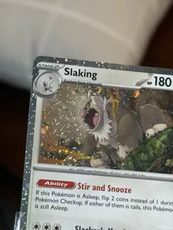 2x Cosmo Holo SWIRL Bleed Error Slaking 162/193 Paldea Evolved Promo Pokemon NM - Image 2