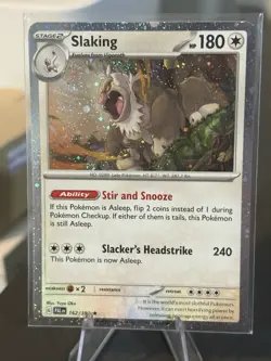 2x Cosmo Holo SWIRL Bleed Error Slaking 162/193 Paldea Evolved Promo Pokemon NM - Image 4