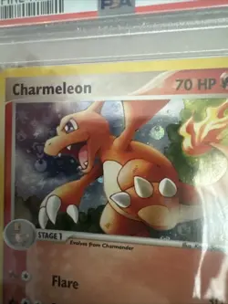 2004 POKEMON EX FIRE RED LEAF GREEN 31/112 REVERSE HOLO CHARMELEON PSA 9 MINT - Image 2