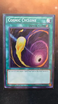Yugioh Cosmic Cyclone MP17-EN105 Secret Rare 1st Ed NM - Image 1