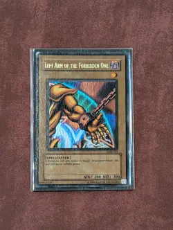 Yugioh Left Arm of the Forbidden One LOB-123 Unlimited WAVY Deep Waves HTF 💎 - Image 1