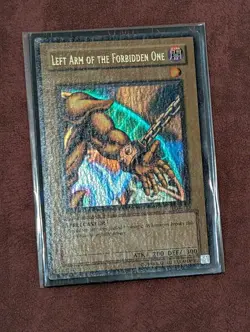 Yugioh Left Arm of the Forbidden One LOB-123 Unlimited WAVY Deep Waves HTF 💎 - Image 2