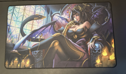 Demon Lord Lilith 1-Player Stitched Rubber Playmat Mana Moon Yugioh TCG Digimon - Image 2