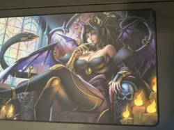 Demon Lord Lilith 1-Player Stitched Rubber Playmat Mana Moon Yugioh TCG Digimon - Image 4