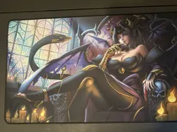 Demon Lord Lilith 1-Player Stitched Rubber Playmat Mana Moon Yugioh TCG Digimon - Image 5