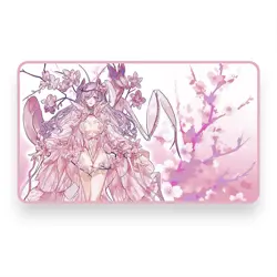 Linna, the Orchid Mantis 1-Player Deluxe Rubber Playmat Mana Moon Yugioh TCG - Image 1