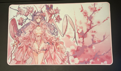 Linna, the Orchid Mantis 1-Player Deluxe Rubber Playmat Mana Moon Yugioh TCG - Image 3